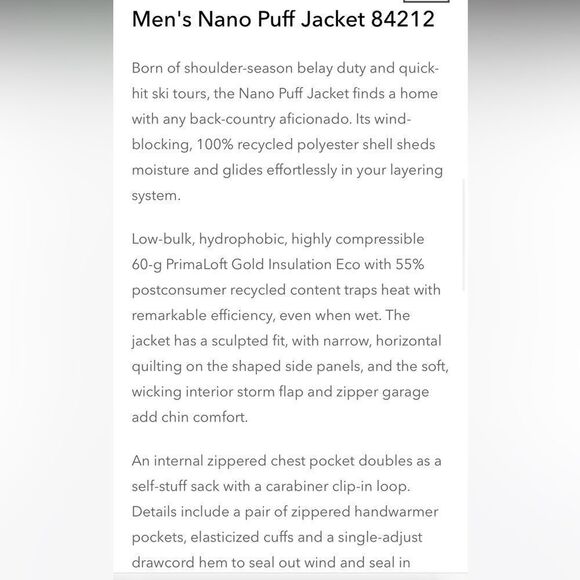 Patagonia Men's Nano Puff Jacket Forge Grey Small - Picture 2 of 12